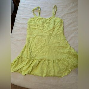 Neon Flounce Sundress